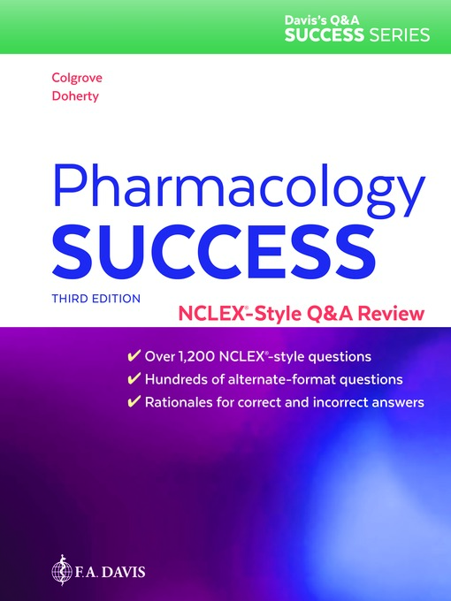 Title details for Pharmacology Success by Kathyrn Cadenhead Colgrove - Wait list